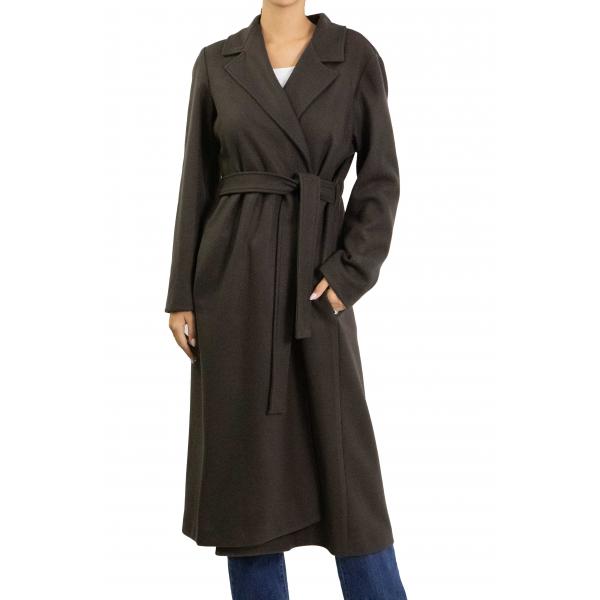 Cappotto con elastico dietro e cinta Options